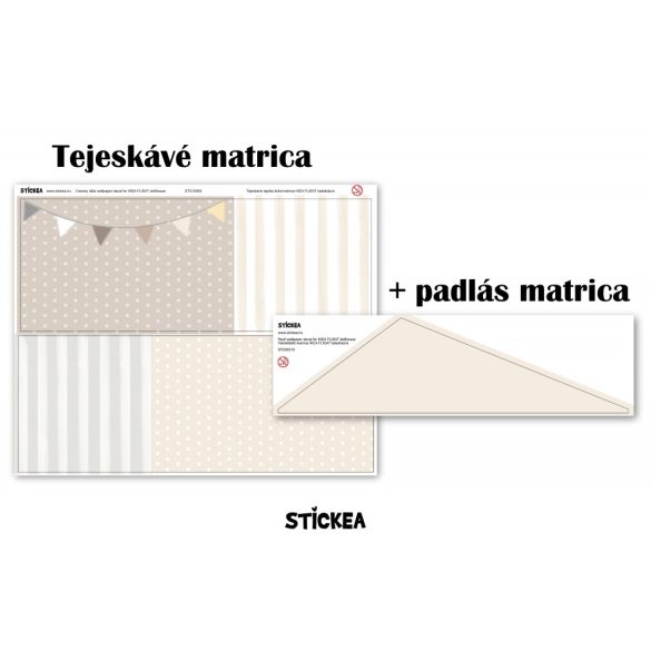 Tejeskávé ihlette matrica - IKEA Flisat babaház