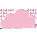 Felhő polcmatrica 55 cm - rózsaszín