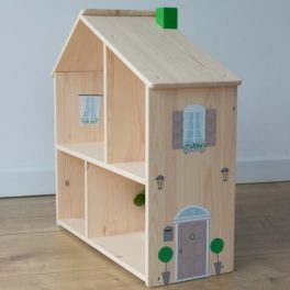 Ablak matricák - barna - IKEA Flisat babaházra