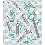 Kígyók és létrák matrica - IKEA Kritter asztalra