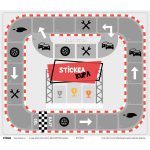 A nagy futam matrica - IKEA Kritter asztalra
