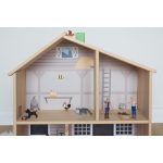 Az én farmom matrica - bézs - IKEA Flisat babaházra