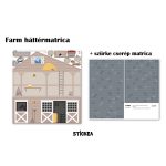 Az én farmom matrica - bézs - IKEA Flisat babaházra