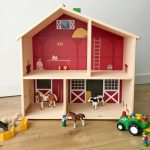 Az én farmom matrica - bordó - IKEA Flisat babaházra