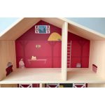 Az én farmom matrica - bordó - IKEA Flisat babaházra
