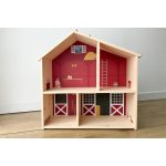 Az én farmom matrica - bordó - IKEA Flisat babaházra