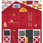 Az én farmom matrica - bordó - IKEA Flisat babaházra