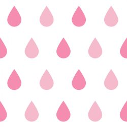 25 db esőcsepp falmatrica - rózsaszín, nagy