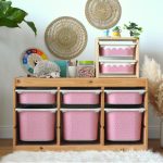 Eperfagyi színű pöttyös matrica - Trofast tárolódobozra 