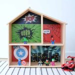 Szuperhős matrica - IKEA Flisat babaházra