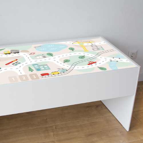 Bohém város matrica - IKEA Dundra asztalra