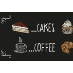 Kávézó matrica - barna - IKEA Duktig konyhára