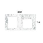 Márványmintás munkalap matrica - IKEA Duktig konyhára (szürke-fehér)