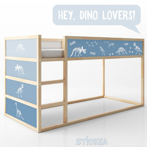 IKEA Kura ágymatrica - fiús dinós kék