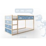 IKEA Kura ágymatrica - fiús dinós kék