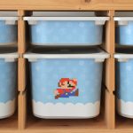 Super Mario mintás matrica - Trofast tárolódobozra