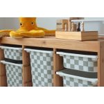 Sakktábla mintás zsálya matrica - Trofast tárolódobozra