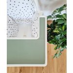 Fehér-fekete pöttyös huzat IKEA Antilop etetőszékhez