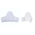 Fehér-fekete pöttyös huzat IKEA Antilop etetőszékhez