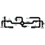 Autópálya matrica - KALLAX vagy bármilyen bútorra - nagy csomag