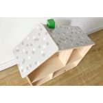 Bézs tetőcserép matrica - IKEA Flisat babaházra 