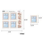 Álomház ablak matrica - IKEA Flisat babaházra