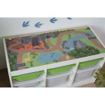 Dinoland - fehér TROFAST kerethez