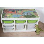 Dinoland - fehér TROFAST kerethez