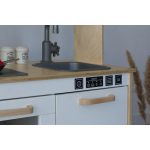 Mosogatógomb matrica - fekete