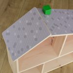 Rózsabézs tetőcserép matrica - IKEA Flisat babaházra 
