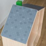 Sötétszürke tetőcserép matrica - IKEA Flisat babaházra 