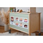 Cukrászda matrica - választható napellenzővel - IKEA Duktig konyhára