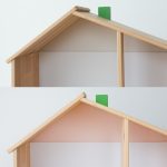 Háromszög matrica (2 szín) - IKEA Flisat babaházra